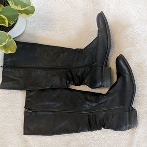 Aldo tall black boots size ten good used condition